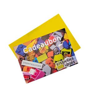 Bouwplezier Cadeaubon - Steentjesloods LEGO Sets