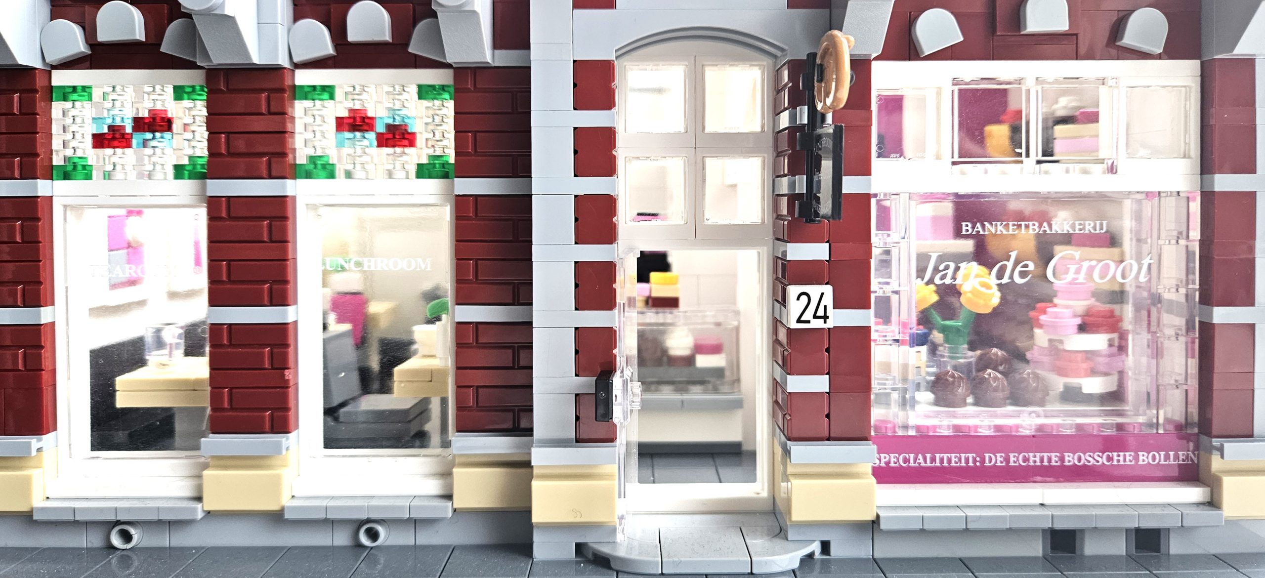 LEGO-interpretatie van de Bosch Bol-winkel LEGO-interpretatie van de Bosch Bol-winkel